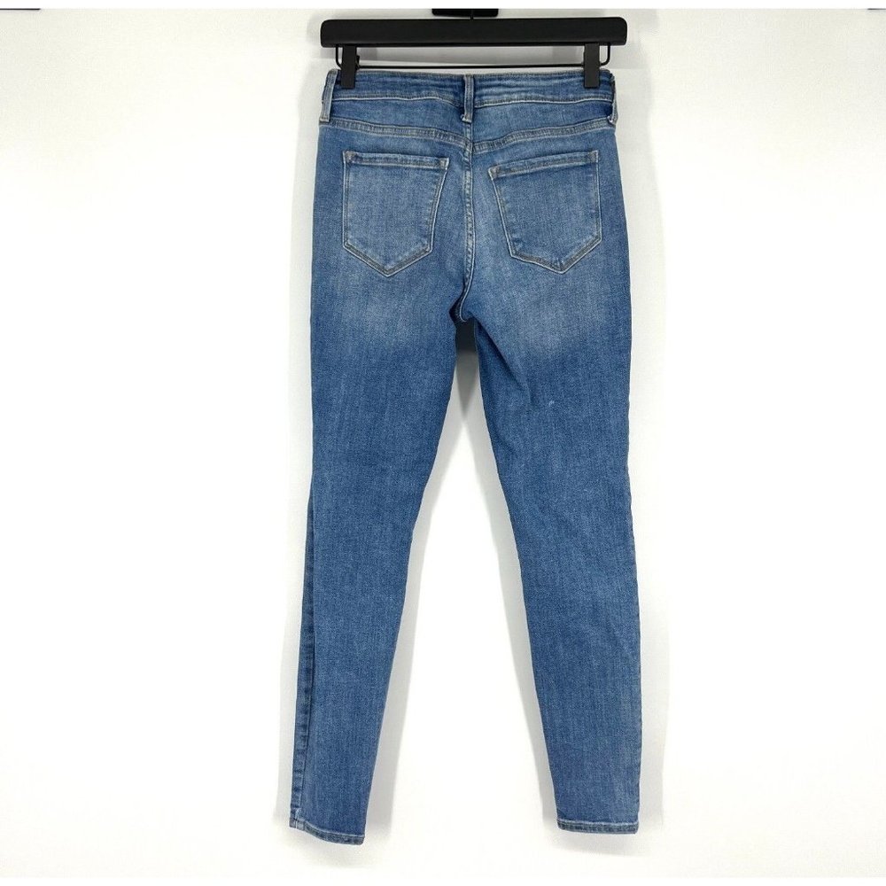 Old Navy Rockstar Jeans Mid Rise Super Skinny Blue Denim - Picture 7 of 11
